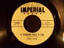 A Teenager Feels It Too/It Happened To Me by Buddy Lowe (Imperial X5680) VG+