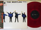 BEATLES HELP EMI/ODEON EAS-70134 Japan OBI MONO Clear Red Vinyl VINYL LP