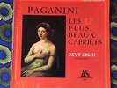 DEVY ERLIH PAGANINI LES 12 PLUS BEAUX CAPRICES VIOLIN SOLO ADES 13025 NEAR MINT
