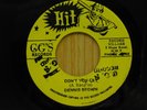 Dennis Brown Ranglin & Alex 45 Dont You Cry bw Big Six on Hit reggae Jamaican
