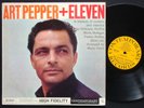 ART PEPPER + Eleven LP CONTEMPORARY M 3568 US '59 DG MONO Russ Freeman Bud Shank