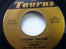 DONNIE & the DEL CHORDS 45 I Found Heaven / Be with You TAURUS Doowop c1943