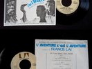 JOHNNY HALLYDAY - L'AVENTURE C'EST L'AVENTURE - 45T SP BOF titre BLEU