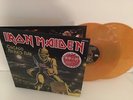 IRON MAIDEN  CHICAGO MUTANTS RULE 1983 ORANGE MISSPRESSED VINYLS POSTER INC