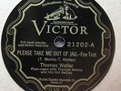THOMAS WALLER + THOMAS MORRIS' HOT BABIES 'PLEASE TAKE ME OUT OF JAIL' VICTOR 78