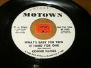 CONNIE HAINES - WALK IN SILENCE - WHAT'S EASY FOR TWO  / LISTEN - MOTOWN POPCORN