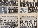 Piano-Rachmaninoff, Brahms, Bach, Mozart - Great Performances 4 LP's NM