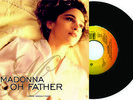 MADONNA OH FATHER LIVE TO TELL CIAO ITALIA 45TRS SINGLE POSTER LIKE A PRAYER