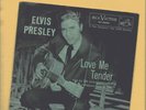 Elvis Presley 45 RPM: Love Me Tender (W/ Picture Sleeve) 1st Issue on RCA Victor