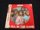 NENA -  It's All In The Game Japan Picture Vinyl LP w/OBI Promo