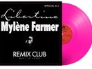 MYLENE FARMER MAXI 45 TOUR COLLECTOR RARE LIBERTINE ROSE FLUO
