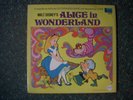 WALT DISNEY'S ALICE IN WONDERLAND---BOOK AND VINYL RECORD.