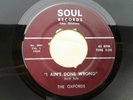 Rare The Oxfords  I Ain't Done Wrong 45 RPM  Soul Records  Garage Rock TULSA