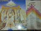 Iron maiden powerslave vinyl textured sleeve lp