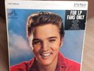 ELVIS PRESLEY FOR FANS ONLY LP VINYL RECORD LP RARE MISPRINT COVER Same As BACK