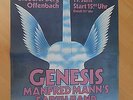 GENESIS  -  MANFRED MANN    1977  OFFENBACH   orig.Concert Poster     84 x 60 cm