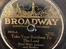 Broadway 5050 Rossevelt Graves & Brother TELEPHONE TO GLORY 78 rpm Blues V-/G+