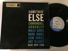CANNONBALL ADDERLEY - somethin else - BLUE NOTE 1595 47 W 63RD DG RVG EAR