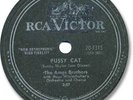 The AMES BROTHERS Pop 78 RPM Record. Pussy Cat