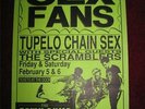 vintage org TUPELO CHAIN SEX THE SCRAMBLERS 11x17 Punk Flyer poster rock kbd