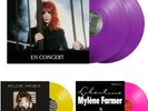 MAXI 45T COULEUR  MYLENE FARMER COLLECTOR COMME J'AI MAL LIBERTINE EN CONCERT