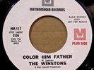 THE WINSTONS Color Him Father & Amen, Brother promo vinyl 7