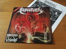 SEPULTURA - MORBID VISIONS / BESTIAL DEVASTATION - 1991 LP WITH INNER SLEEVE NM