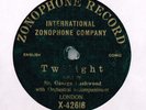 GEORGE LASHWOOD RARER SINGLE SIDED MUSIC HALL 78 - TWILIGHT - EX CONDITION
