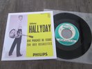 SP RARE JUKE-BOX JOHNNY HALLYDAY B 372.906 F POUR UNE POIGNEE DE TERRE 9/61