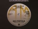 A&M   Sex Pistols 1977 original  single  God Save The Queen