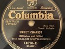 JAZZ ; THE HARLEM FOOTWARMERS COLUMBIA Sweet Chariot CLEAN COPY