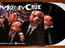 MOTLEY CRUE GENERATION SWINE LP BLACK VINYL w/ WHITE SPOTS *LIMITED* 100 COPIES