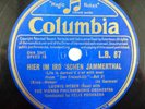 78rpm LUDWIG WEBER / VIENNA PHIL hier im ird 'schen jammerthal / hat man nicht