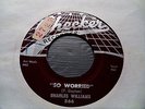 R&B Rocker/Blues 45 CHARLES WILLIAMS So Worried / Darling Checker 866 VG+