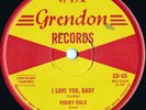 Robby Gold & Goldmen Rare OZ 45 I love you baby VG+ ’62 Grendon GR68 60’s OZ Pop