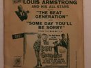 LOUIS ARMSTRONG The Beat Generation on MGM Promo 45 Pic Sleeve Mamie Van Doren