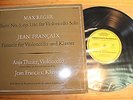 Anja THAUER Cello Reger Francaix - SIGNED 10''- LP DGG 003206 Special Edition