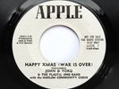 John Lennon - Happy Xmas - Rare 1971 U.S. Apple *PROMO* 45 MINT-