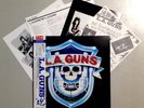 L.A. GUNS - SELF TITLED - JAPAN LP WHITE LABEL PROMO OBI PROMO SHEET NM