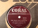 JOHNNY BURNETTE TRIO THE TRAIN KEPT ON A-ROLLIN CORAL 78 RPM ROCKABILLY NM