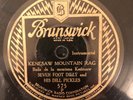 Bruns 575 Seven Foot Dilly &  Dill Pickles KENESAW MOUNTAIN RAG  78 rpm 1930 EE+