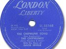1958 The CHIPMUNKS Christmas 78 RPM Record. The Chipmunk Song.