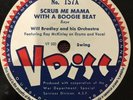 78rpm [1944] HOT Jazz  Will Bradley Orch & Mugsy Spanier Ragtime V-Disc 157 VG