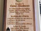 Gene Simmons Award - Vault Experience -Genes personal award US Army no RIAA KISS