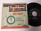 Red Foley 45 + Picture Cover Sing A Song Of Christmas Vol. 2
