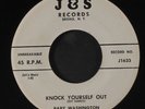 BABY WASHINGTON: Knock Yourself Out / I Hate To See You Go 45 (scarce   very cl