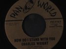 CHARLES WRIGHT & GROUP: Right Time / How Do I Stand With You 45 (clean )