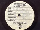 1966 UNRELEASED UK PYE ACETATE - GOLDEN EARRINGS - RUN SO FAR / FREAKBEAT / MOD