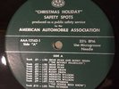 vtg AAA Xmas Holiday Safety Spots LP • Nancy Sinatra et al