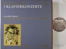 CLAUDIO ARRAU BEETHOVEN THE 5 PIANO CON. PHILIPS ED.1 HIFI STEREO 5 LP BOX NM